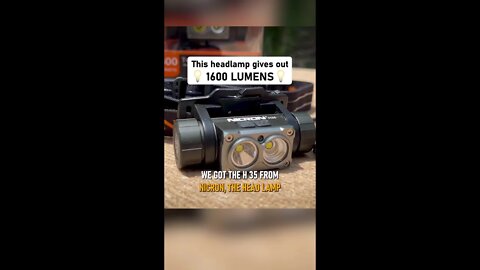 1600 LUMENS | H35 Headlamp | Nicron #shorts