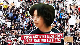 TPUSA Activist DESTROYS Race-Baiting Leftists
