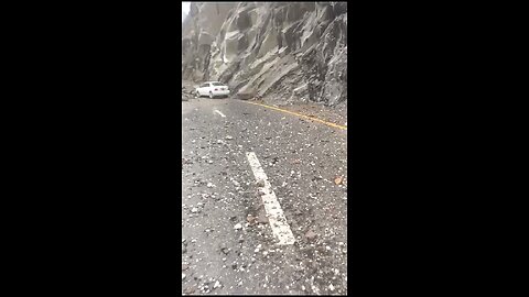 Land sliding in northern areas