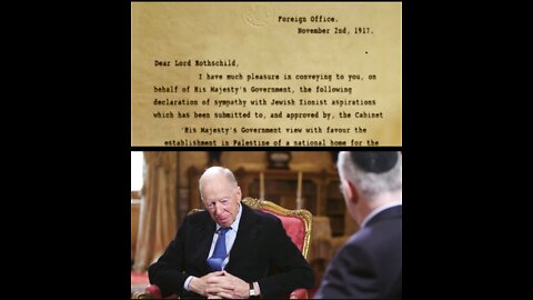 Jacob Rothschild Admits His Family Was Involved In Creating Israel