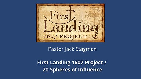 WUW #3 - First Landing 1607 Project / 20 Spheres of Influence