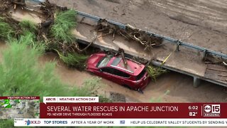Monsoon storms lead to several water rescues in Apache Junction