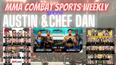 👊 MMA COMBAT SPORTS WEEKLY WITH AUSTIN & CHEF DAN 🎙️️PODCAST UFC BELLATOR MMA