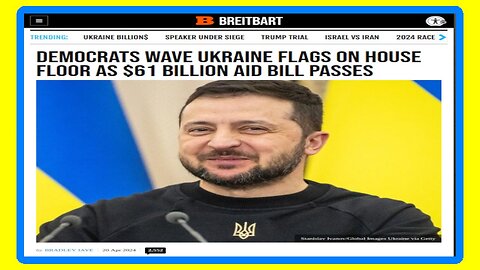 DEMOCRATS Wave Ukrainian Flag on the House Floor - 4/22/2024