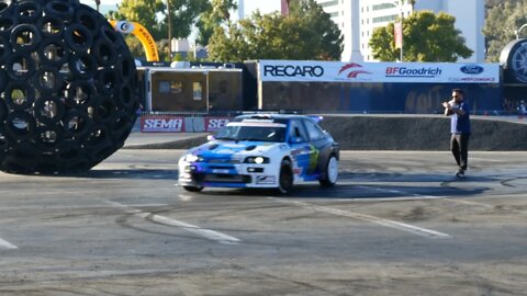 Ken Block Drift Gymkhana in Cosworth Escort at SEMA