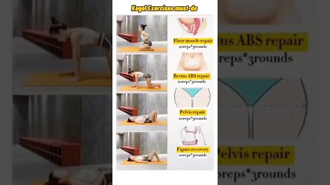 Easy kegel exercises after delivery #workout