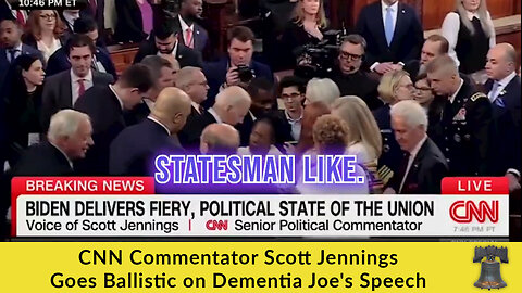 CNN Commentator Scott Jennings Goes Ballistic on Dementia Joe's Speech