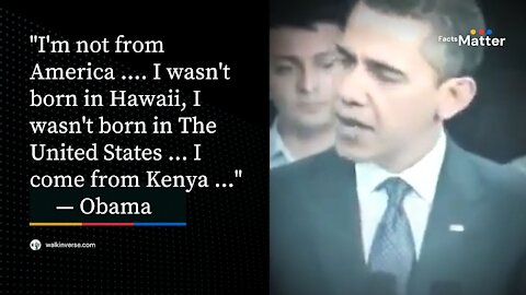 Obama Speak To An Audience And Reveals Where He Was Born