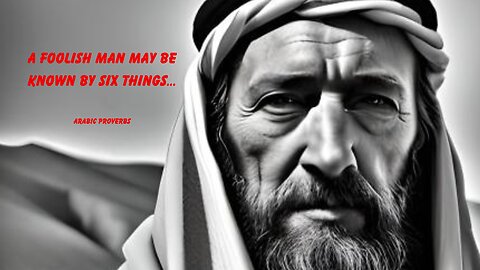 A foolish man may be known by six things...