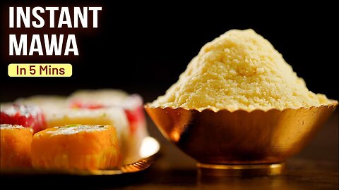 Instant Mawa In 5 Mins | 3 Ingredients Mawa | MOTHER'S RECIPE | Instant Mawa Recipe At Home