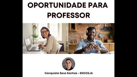 👨‍🎓 QUER SER PROFESSOR DO CONQUISTE SEUS SONHOS? VEJA ESTA OPORTUNIDADE! QUEM ESCOLHE É O ALUNO!