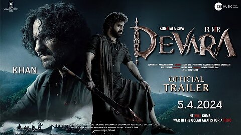DEVARA - Official Trailer | Jr. NTR | Saif Ali Khan | Jahnavi Kapoor, A Ravichander