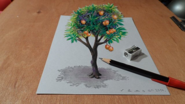 How to Draw a Guava Tree - Really Easy Drawing Tutorial