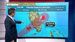 Potential Tropical Cyclone One, 2 p.m. June 3, 2022
