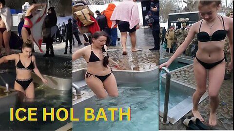 ICE HOLE BATHING | COLD WATER | SWIMMING WINTER | EPIPHANY BAPTISM 2023