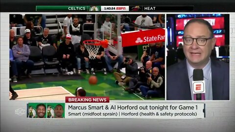 Woj Marcus Smart and Al Horford OUT for Game 1 of ECF NBA Countdown