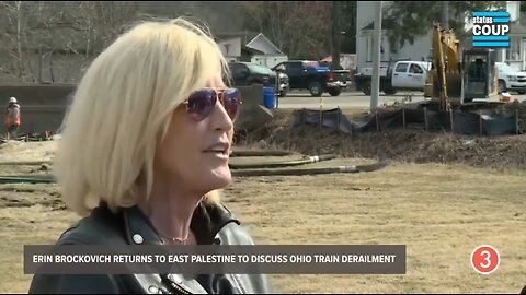 Erin Brockovich Flagged as TERRORIST THREAT for East Palestine Activism by DHS, Ohio Law Enforcement