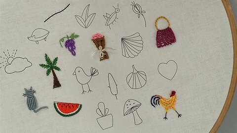 20 Embroidery design looks so easy and fun to do.