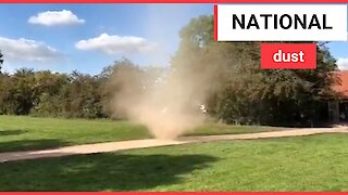 Dust tornado spins through National Trust property