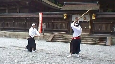Kukishin Ryu Naginata and Sojutsu at Kumano Hongu Taisha 2006 ・ 熊野本宮大社で九鬼神流薙刀と槍術の演武 平成１８