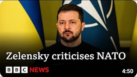 President Zelensky criticises NATO “weakness” for denying Ukraine membership - BBC News