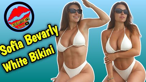 Sofia Bevarly White Bikini in Kauai