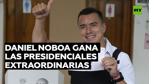 Daniel Noboa gana las presidenciales extraordinarias en Ecuador