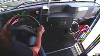 Video from inside the bus vs. semi-truck crash