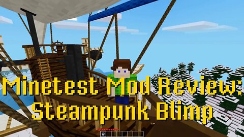 Minetest Mod Review: Steampunk Blimp