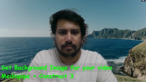 Let's see how to add background in camera with Mediapipe and Construct 3 scripting