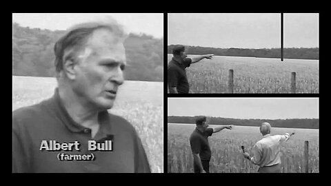 Farmer Albert Bull witnessed two 1000 ft vertical tubes in a field ~ possible crop circle connection