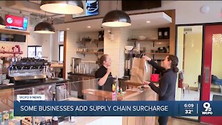 Some businesses add supply chain surcharge