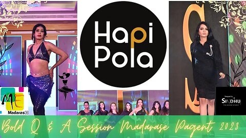 Bold Q & A Session with the Models | Part 3 | | Madarase Pageant Tamilnadu 2023 | Hapipola |