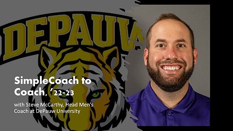 A SimpleCoach to Coach Interview with Steven McCarthy, Head Men's Coach at DePauw University