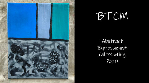 "BTCM" Abstract Expressionist Oil Painting #forsale