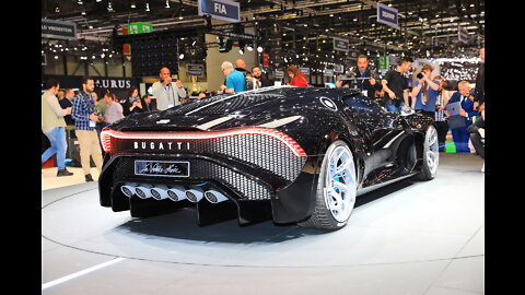 Insane $18 Million Bugatti La Voiture Noire delivery in London