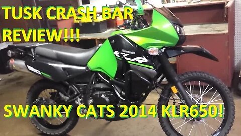 2014 Kawasaki KLR650 Tusk Crash Bar Review!