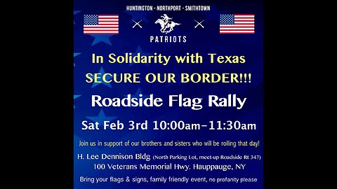 Rally in support of Texas on Long Island, New York
