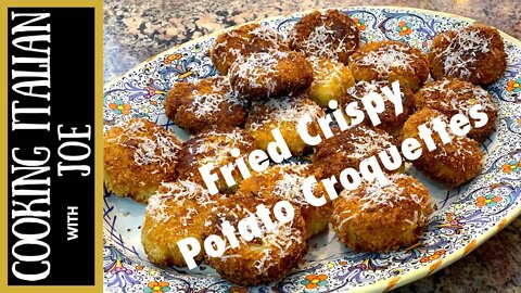 Fried Potato Balls Croquettes | Cooking Italian with Joe