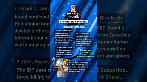 Israel's Shocking Occupation: 4 Truths You Need to Know 🇵🇸😱
