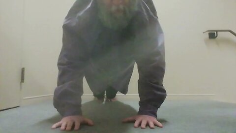 Full planche. Pushup position and hold. Your arm feels like it is going to snap #fun #exercise