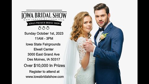 Iowa Bridal Show October 1st, 2023 Iowa State Fairgrounds 11-3