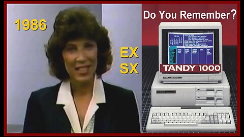 TANDY Computer History: SELLING the TANDY 1000 EX SX (IBM Compatible PC microcomputer Radio Shack)