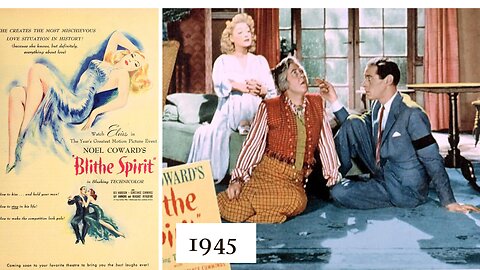 Rex Harrison David Lean Blithe Spirit 1945 Margaret Rutherford Noel Coward, full movie colour