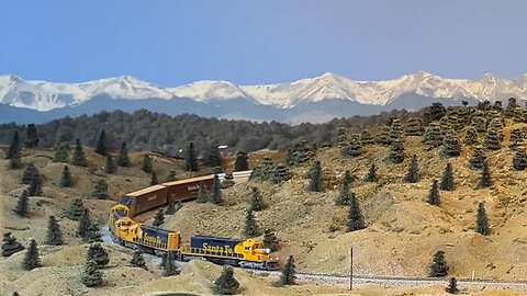 First Train Over Raton After Backdrop Reinstall