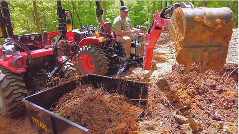 Cabin Build Part 2 - Excavate the Pad with TYM 2515 Tractor