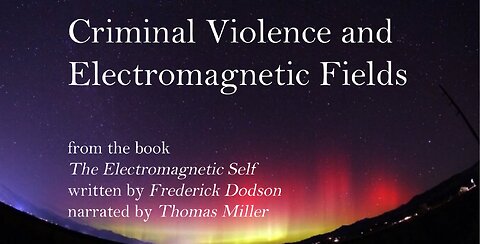Criminal Violence and Electromagnetic Fields