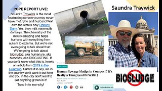 ROPE Report Live; Saundra Traywick - Dumping Human Manure On Farmland Must Be Stopped!