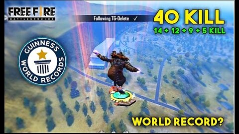 TOTAL 40 KILL WORLD RECORD? HEROIC RANK MATCH | GARENA FREE FIRE | TOTAL GAMING