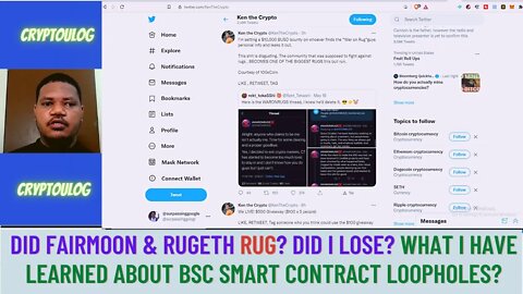 Did Fairmoon & RugEth Rug? Did I Lose? What I Have Learned About BSC Smart Contract Loopholes?